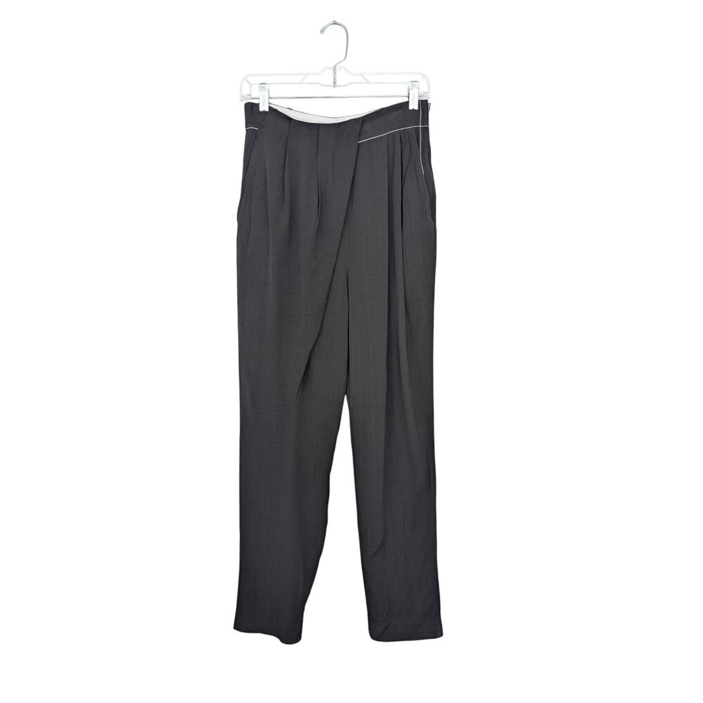 Proenza Schouler Drape Front Black Pants (6)